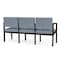 Lesro 3 Seat Tandem Seating W/ No Center Arms, 65 in W 26 in L 31.5 in H, Lenox Series LW3101 - alternate 3